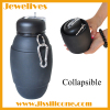 Collapsible Silicone colorful camping bottle
