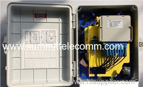 Optical Fiber Distribution Boxes with PLC 1:16 Outdoor FTTH Box with PLC Splitter Fiber Optic Splitter Boxes