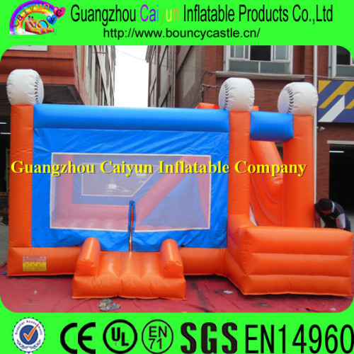 Sports theme PVC plastic jump bounce inflatable bounce house