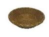 Dark Brown PP Rattan Fruit Basket Storage Washable Restaurant Use