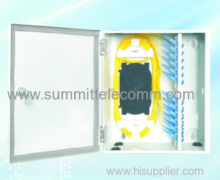 Indoor Fiber Optic Distribution Boxes with Optical Splitter 16 Core Floor PLC Boxes Wall Mounted ODF