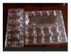 10 Cavities Clear Plastic Egg Cartons , Disposable Food Containers