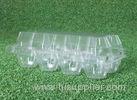 PVC Clear Plastic Egg Cartons , Transparent 8 Cavities egg holder tray