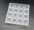 Square Clear Plastic Egg Cartons , Disposable Food Trays For Rice Balls Tray