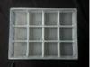 12 Holes White Clear Plastic Egg Cartons / Steamed Bun Tray With Plastic
