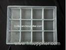 12 Holes White Clear Plastic Egg Cartons / Steamed Bun Tray With Plastic