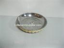 Supermarket PP Rattan Basket Tray / Round Hand Woven Baskets Nontoxic