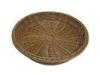 Hand Woven Stackable Poly Rattan Basket Tray Oval For Food Display