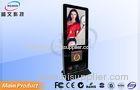 Indoor 55 inch Anti Glare LCD Cleaning Touch Screen Advertising Display Floor Standing