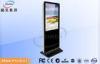 Free Standing Black / Silver AD Digital Signage Kiosk Support Android Windows Apple System