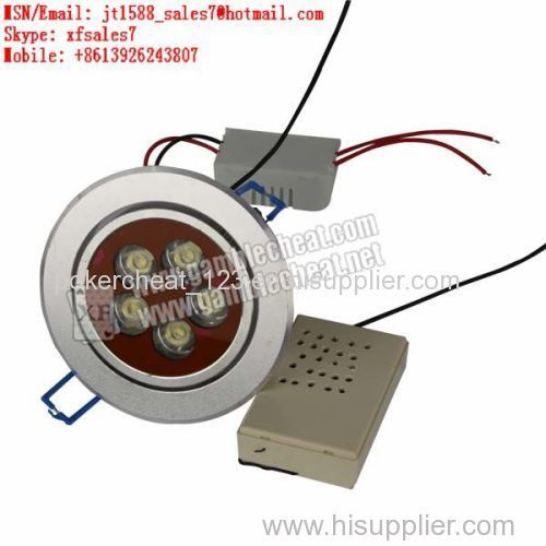 XF brand new LED lights lamp camera with long distance for bar /dice|marked cards|gamble cheat /poker cheat/contact lens