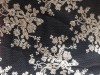 cotton thread embroidery lace with mesh bottom
