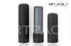 Custom Black Rubber Spraypainting Clear Lip Balm Tubes with PS+POM for Color Cosmetics