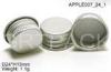 Bright Silver Aluminum Screw Caps With Food Grade Lacquer