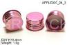 Colorful 16.4mm Aluminum Screw Caps For Lipstick Container