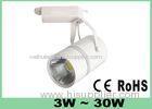 Dimmable COB LED Track Spot Lights 30 Watt Fixtures 100 - 240 V AC IP54 Waterproof