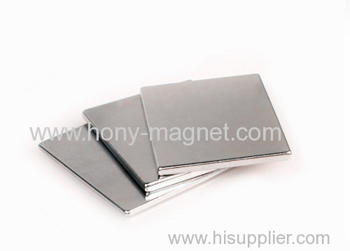 High grade ni coating rare earth neodymium plate magnet