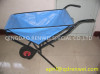 folding wheelbarrow with metal frame for garden usage