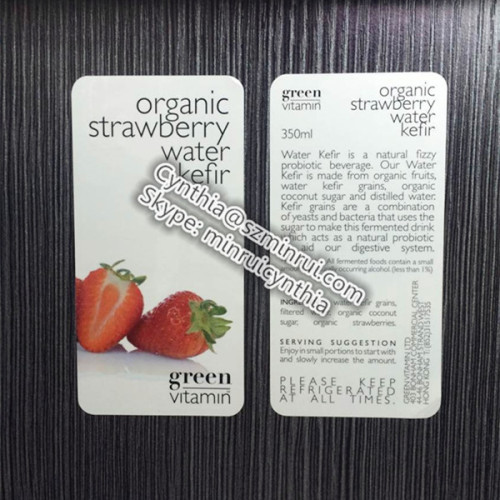 Waterproof Adhesive Laminated Film Sticker Bottle Label 