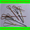 Heart-Shape Bamboo craft skewer picks/Loop Picks/Beaded &Acrylic Bamboo Food Picks