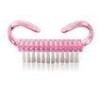 beautiful pink manicure Nail Art Brushes with Handy Plastic Handle