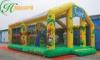 Inflatable Jungle Themed Fun City With PVC Tarpaulin , Fun Inflatables For Adults