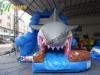 UL blower 1000D Durable Shark Commercial Inflatable Slide for hire