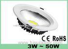 High CRI Dimmable LED Downlights Easy Install With Driver, Bridgelux COB LED Down Light