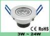 Epistar 3 Watt Led Recessed Ceiling Lights , LED Downlights Dimmable 50,000 h Long Life