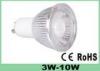 Aluminum Gu10 Base Bridgelux COB Led Spotlight AC100V - 240V 50 - 60Hz