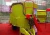 5CBM / 7CBM Mobile Vertical TMR Mixers For Hay / Grass , Green