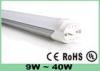 SMD2835 T8 LED Tube Light 2Ft 9W Pure White Milky Cover For Office / House / Shop