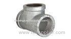 1/2 - 24 seqmless ASTM A47 Malleable Iron Fittings , Galvanized Straight Tee