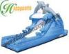 Dolphin Outdoor Inflatable Water Slides With CE / UL Blower For Playground