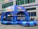 Amusement Park Inflatable Water Pool With a Tent Cover , Family Size Inflatable Pools