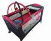 Colorful Portable Baby Playpen For Toddler , Covering Stainless Steel Travel Cot