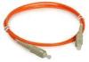 SC UPC Orange Aqua Fiber Optic Patch Cord Test , LAN Patch Cord