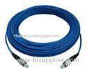 ST / UPC - ST Indoor Armoured Fiber Optic Patch Cord with Blue , LSZH jacket
