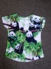 Ladies's Knitted all over print T-shirt