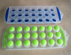 Silicone ice cube tray with 21 ice cube cavities PP+TPR