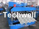 Roof Color Steel Tile Roll Forming Machine With Hydraulic Pressing For Metal Roof Tile