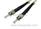 Black FTTH simplex ST Fiber Optic Connector with Ferrule , PC / UPC