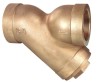 Investment casting strainer valve