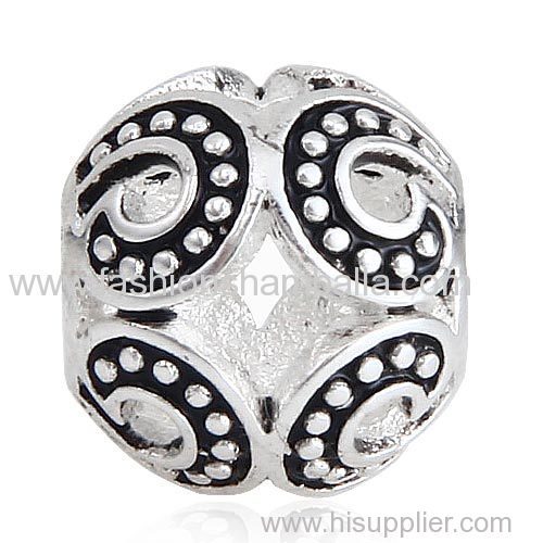 European Style Sterling Silver Powerful Wave Beads