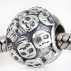 European Style Sterling Silver Skulls Beads