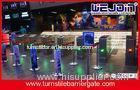 Auto Detection Access Control Turnstile Gate Flap Barrier Alarm High Speed Retractable