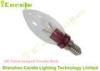 AC 230v Red Point Shaped 3 W Dimmable Led Candle Bulbs Good Heat Dispersion