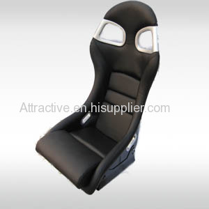 Leather Cover Car Racing seat with Carbon Fiber