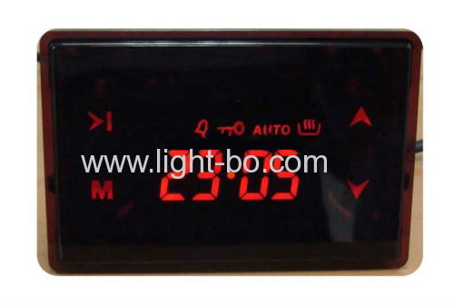 Ultra amber (yellow) 4 digit 7 segment led display for digital oven timer