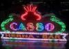 Bulding / Casino Decoration Advertising LED Signs With Single Color Lamp 9mm 12mm